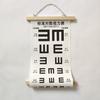 Eye Chart Multipurpose Waterproof Standardized Clear Printing Accurate Reading Eye Vision Exam Thicken Adults Kids Wall Visual Acuity Chart Canvas
