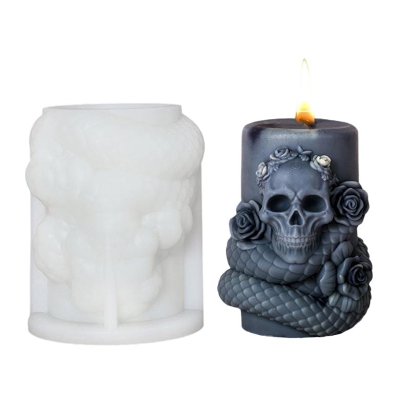 Rotating Snake Candle Molds Casting Molds Silicone Mould Cylindrical Snake Epoxy Resin Molds Candle Making Molds