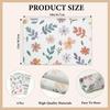 Cotton Linen Waterproof Placemats Set of 4, Daisy Floral Dining Mat Table Mats Decor