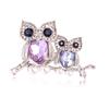 Charming Owl Rhinestone Brooch: Versatile Animal Corsage for Clothing and Bags