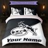 FC Köln Set Biancheria da Letto con Nome Personalizzato 1 Copripiumino+2 Federe Logo Calcio Regalo Personalizzato per Occasione Speciale Decorazione Camera da Letto
