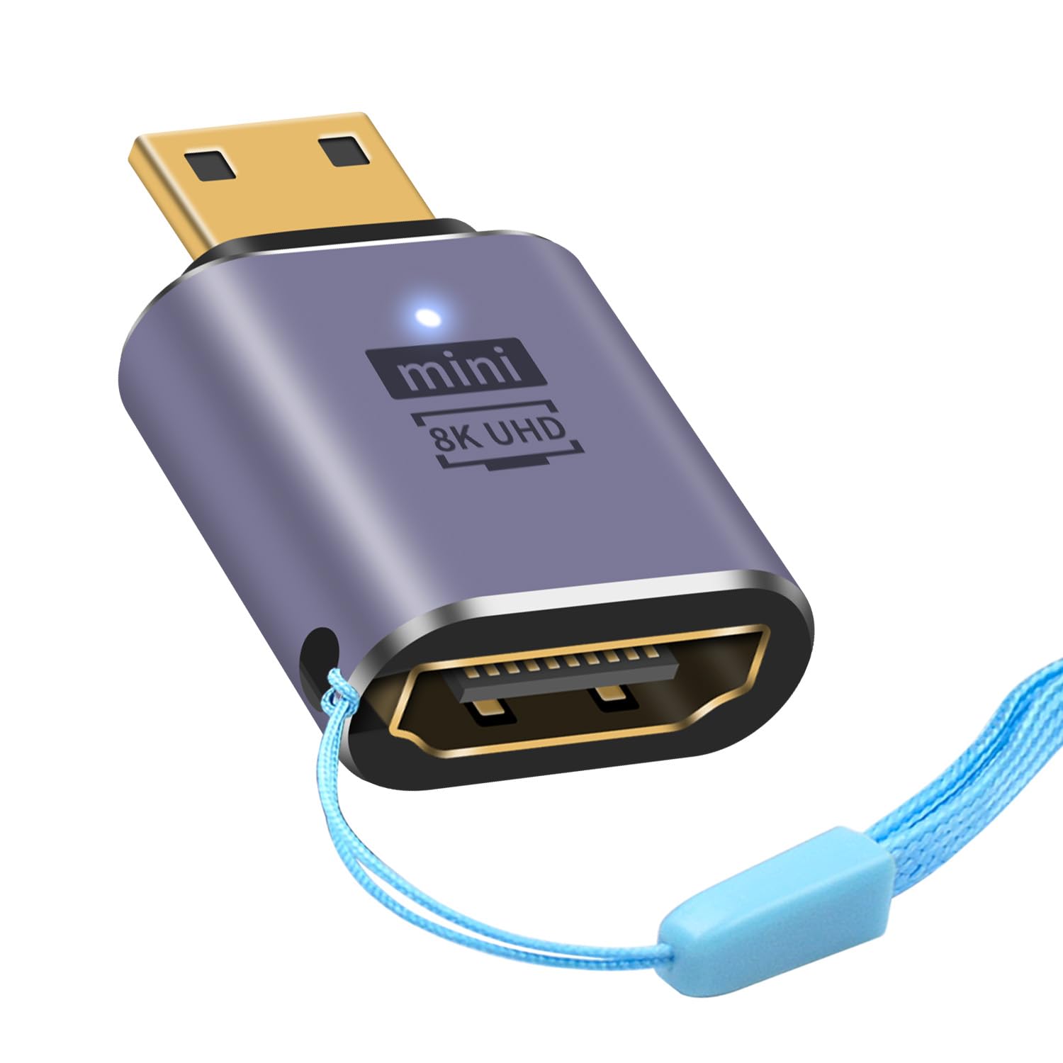 

Duttek Mini HDMI HDMI Extension 8K HDMI Mini HDMI Conversion Adapter Mini HDMI to HDMI Extension Adapter Позолоченный разъем поддерживает HDR-адаптер,