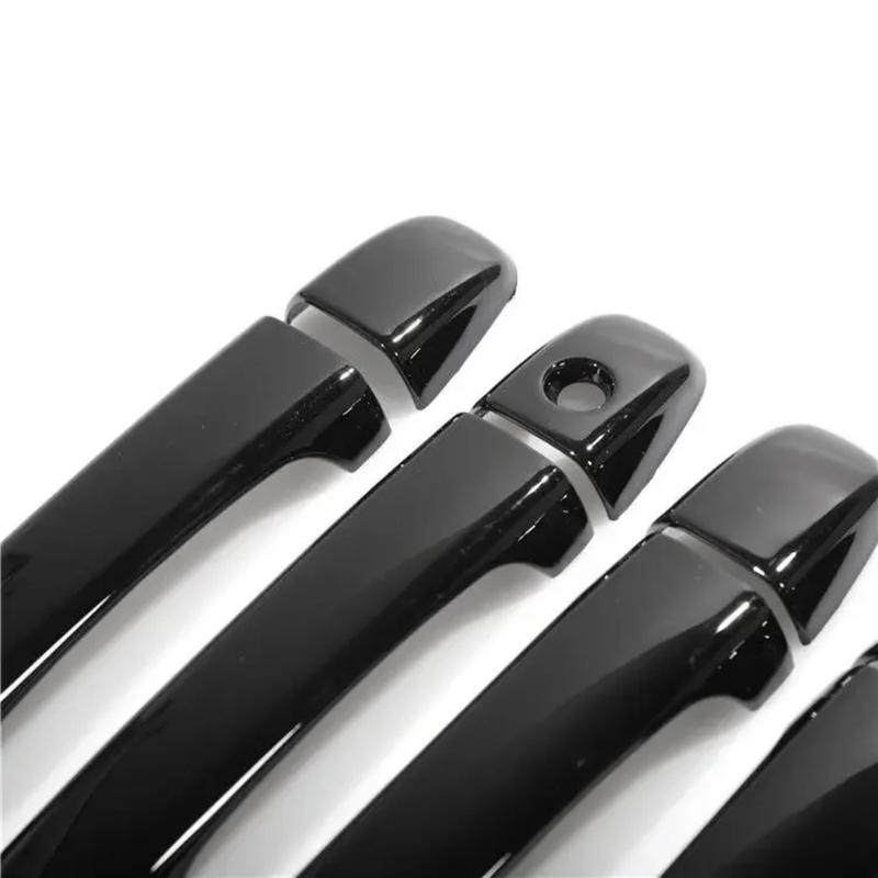 Decoration Car Door Handle Cover For Toyota Venza 2008~2017 AV10 Glossy Black Pad Sticker Overlay Styling Accessories