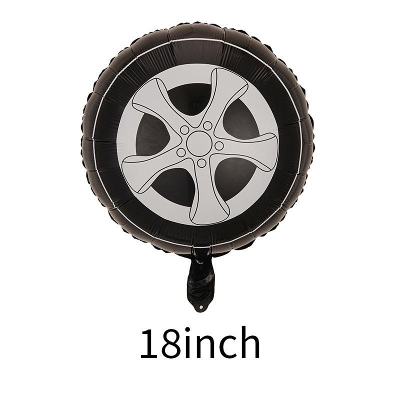 

Новый 18-дюймовый черно-белый клетчатый футбольный полосатый алюминиевый мембранный шар, детский декоративный шар для дня рождения, реквизит для воздушного шара