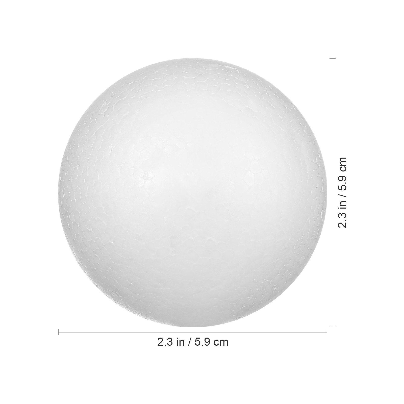 

10Pcs 6Cm Solid Polystyrene Balls White Round Craft Spheres for Christmas Ornament Making Party Decoration DIY Painting other