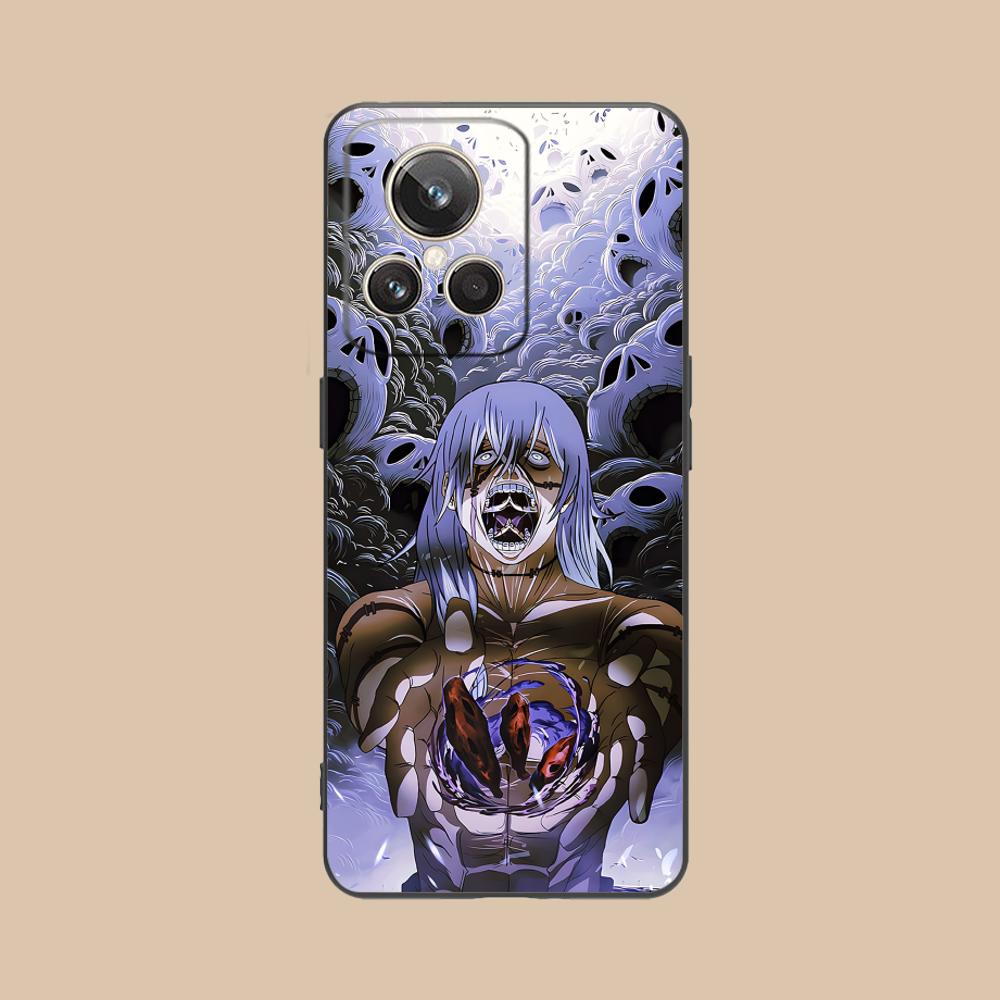 JJK Mahito Phone Case for Realme 15 14 13 12 11 10 9 Pro Plus T i Lite 5G Soft TPU Shockproof Cover