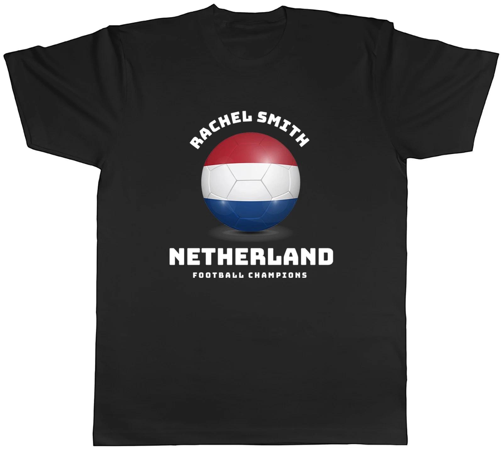 Personalised Netherlands Football Supporters Fan Mens T-Shirt Tee Gift Top S