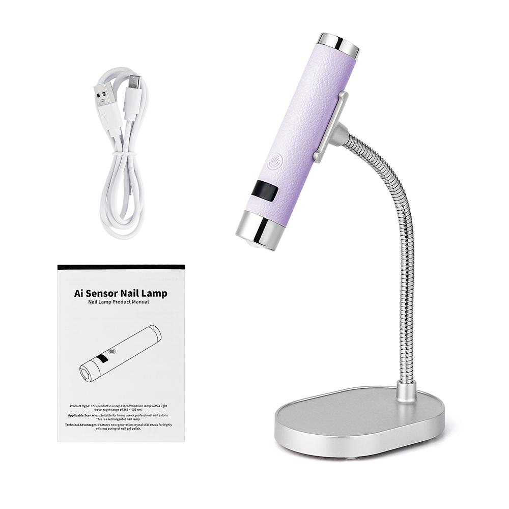 Mini Nail UV LED Dryer Lamp Ai Sensor Rechargeable Cordless Lamp Desktop and Handheld Drying Light Curing Manicure Salon Tools