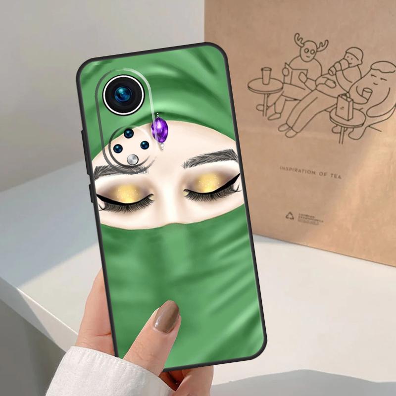 Muslim Islamic Girls Arabic Hijab For Honor Magic 7 Lite 5 6 8 Pro Case For Honor 400 200 90 70 50 X8c X8b X9a X9b X9c X9d Win