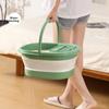 Faltbare Fußbadewanne – Tragbar, mit Deckel, ergonomisches Design, verdickt, geeignet für Reisen und den Heimgebrauch