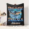 Custom Name Italian Delights Flannel Blanket Throw Blanket Soft Warm Sofa Bed Decor Unique Gift