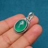 Green Onyx Gemstone Pendant Gemstone : 925 Sterling Silver Handmade Jewelry Pendant