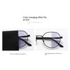 Pochromic Blue Light Blocking Glasses Women UV400 Anti Glare Retro Round Metal Glasses Frame Vintage Anti Blue Light Computer