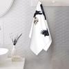 Corvo corvo nero di tendenza, teschio e luna Pacco Asciugamano Viso Morbido Asciugatura Rapida Piscina Bagno Asciugamani in Cotone Assorbente