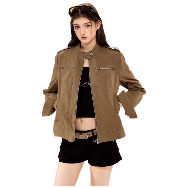 ICH MODE Women s American Retro Workwear Jacket S