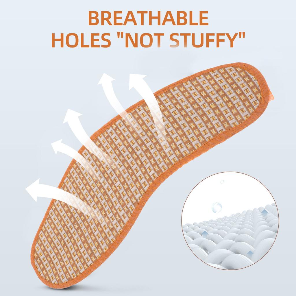 4 Paar Bambuskohle Schuhdeodorant Einlegesohlen Atmungsaktive Dünne Einlagen Austauschbare Schuhpolster für Damen Sport Täglichen Komfort