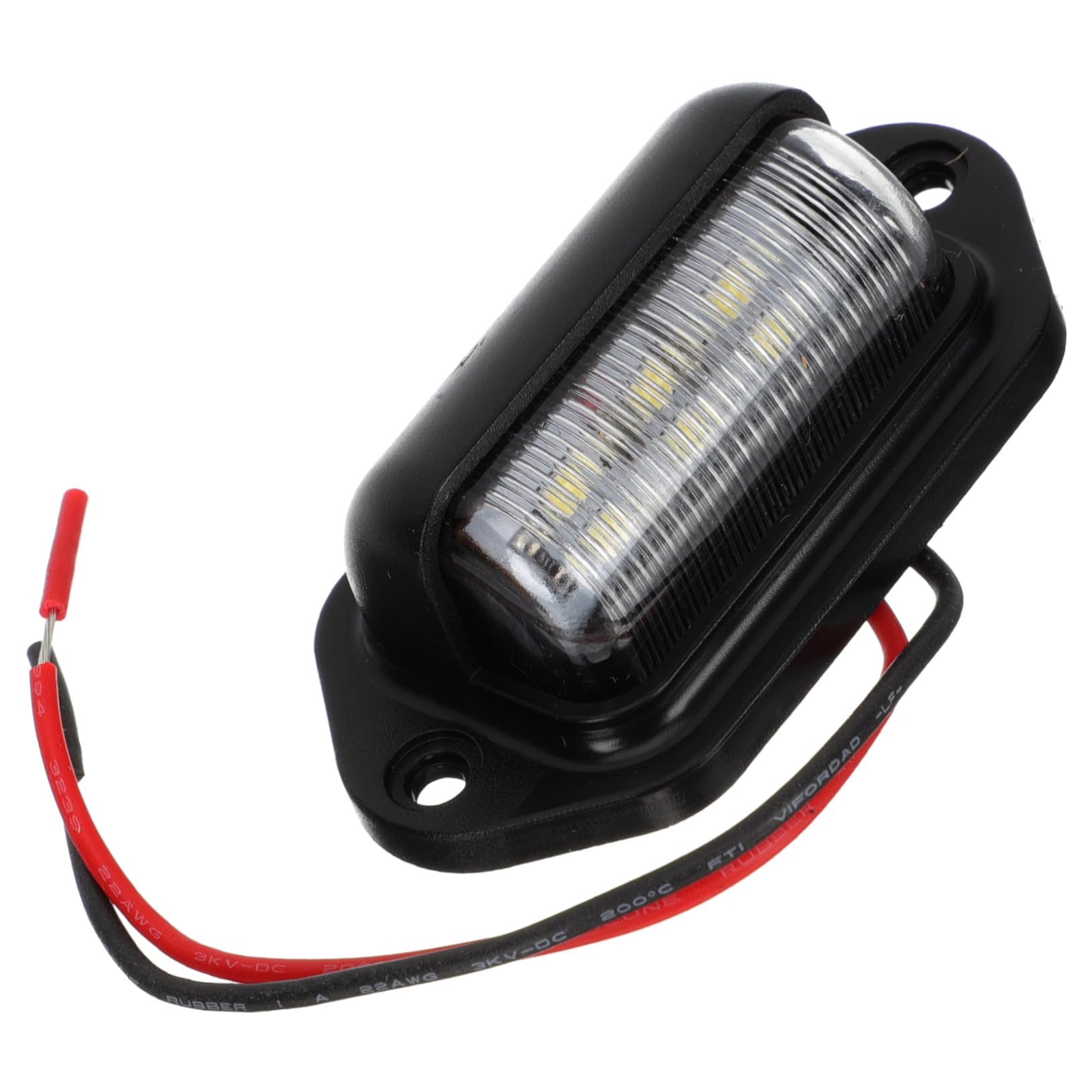 

DRESSOOS 12-24v License Plate Light for Truck Trailer Led Tag Lamp Assembly Material Multifunction Tail 6.6x3.3cm