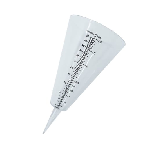 IWOWHERO Rain Gauge Cup, Rainfall Measuring Tube, Garden Measuring Gauge, Rain Gauge Cup, Lawn Rain Gauge, Garden Rain Gauge, Rainfall Measuring Tool,