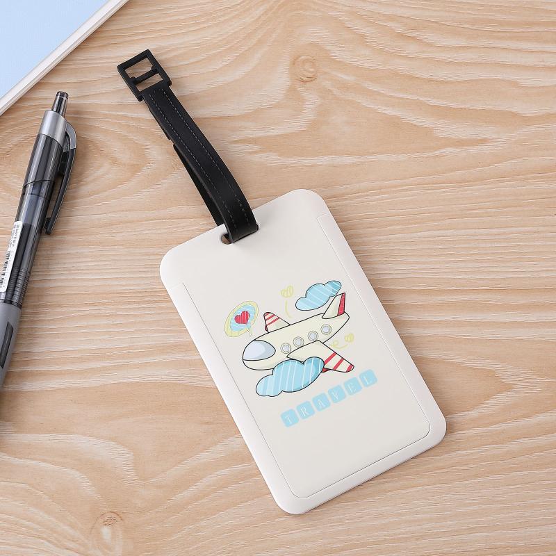 Travel Accessories Creative Baggage Boarding Tags Luggage Tag Animal Cartoon Silica Gel Suitcase Id Addres Holder Portable Label