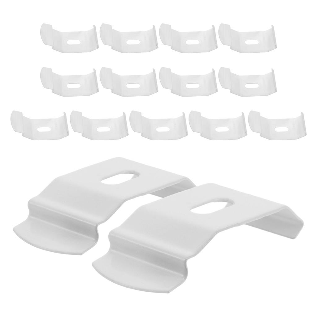 15 Pezzi Staffa di Montaggio per Barra Superiore Tende Verticali Clip Bianche per Tende da Finestra Sostituzione Accessori Hardware per Tende a Rullo Montaggio Superiore