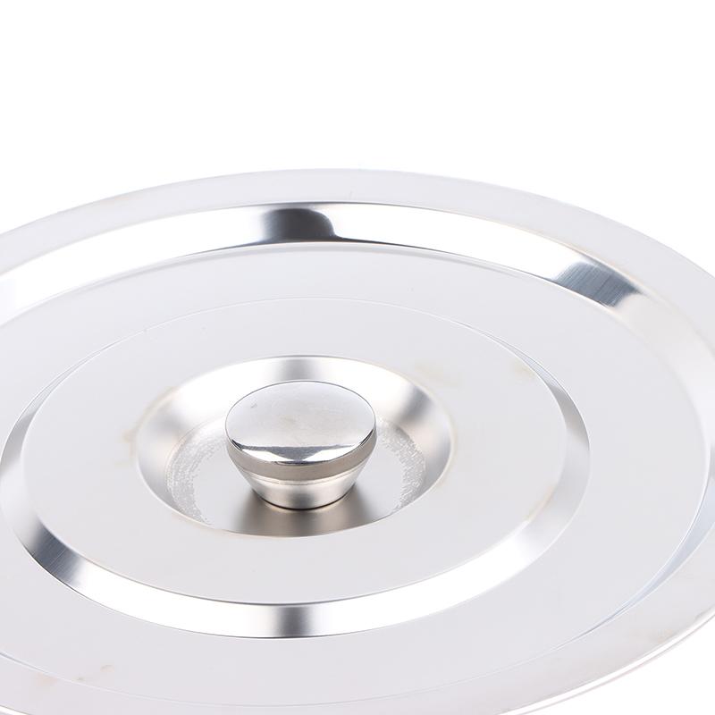 1Pc 28/30/32Cm Silver Round Pot Lid Kitchen Thicken Stainless Steel Saucepan Cover Replacement Universal Kitchen Food Lid