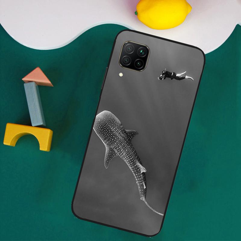 Whale Sharks Fish For Huawei Nova Y73 Y72 Y70 Y90 Y60 Y61 Y91 12s 12i 11i 8i 9 10 SE P40 Lite P30 P60 Pro Case