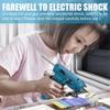 5400MAh Cordless Hot Melt Glue Guns With 100/50/20pc Glue Sticks Copper Nozzle Rechargeable Hot Glue Guns DIY Craft Repair Tool USB 80W