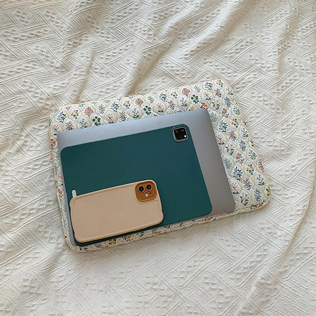 Flower Pattern Laptop Sleeve Case Bags For Ipad Air Pro 11 Inch Cover Laptop Bag Inner Bag Flat Bag