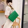 Soft Gold Metal Chain Pu Leather Armpit Retro Shoulder Small Square Bag Top Quality Luxury Brand Crossbody Bag For Woman