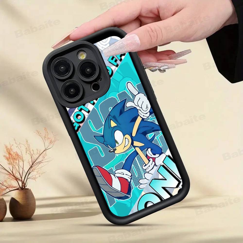S-SonicS Anime Phone Case For IPhone 17 16 15 14 13 12 11 Pro Max Anti Drop Soft Cover