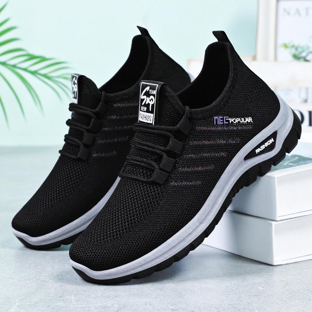 Women's Breathable Slip-On Mesh Casual Shoes for Middle-Aged and Elderly