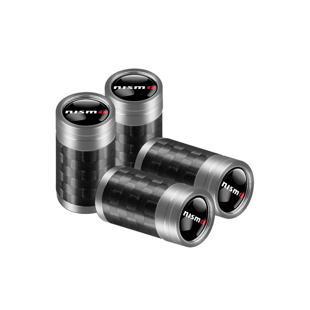 4Pcs Carbon Fiber Car Wheel Tire Valve Stem Air Cap Auto Accessory For Nissan X-trail Qashqai Note Juke Sentra Patrol Navara Mic