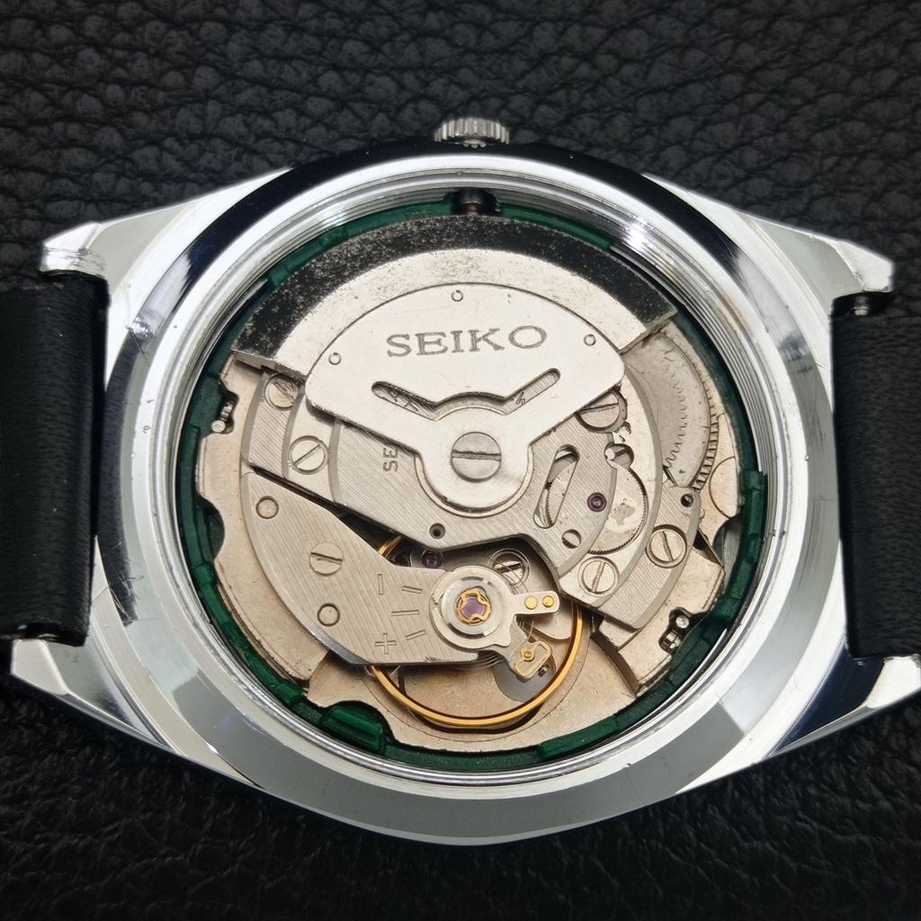 JAPAN VINTAGE REFURBISHED SEIKO 5 AUTOMATIC 6309A MENS WHITE WATCH a442579-1