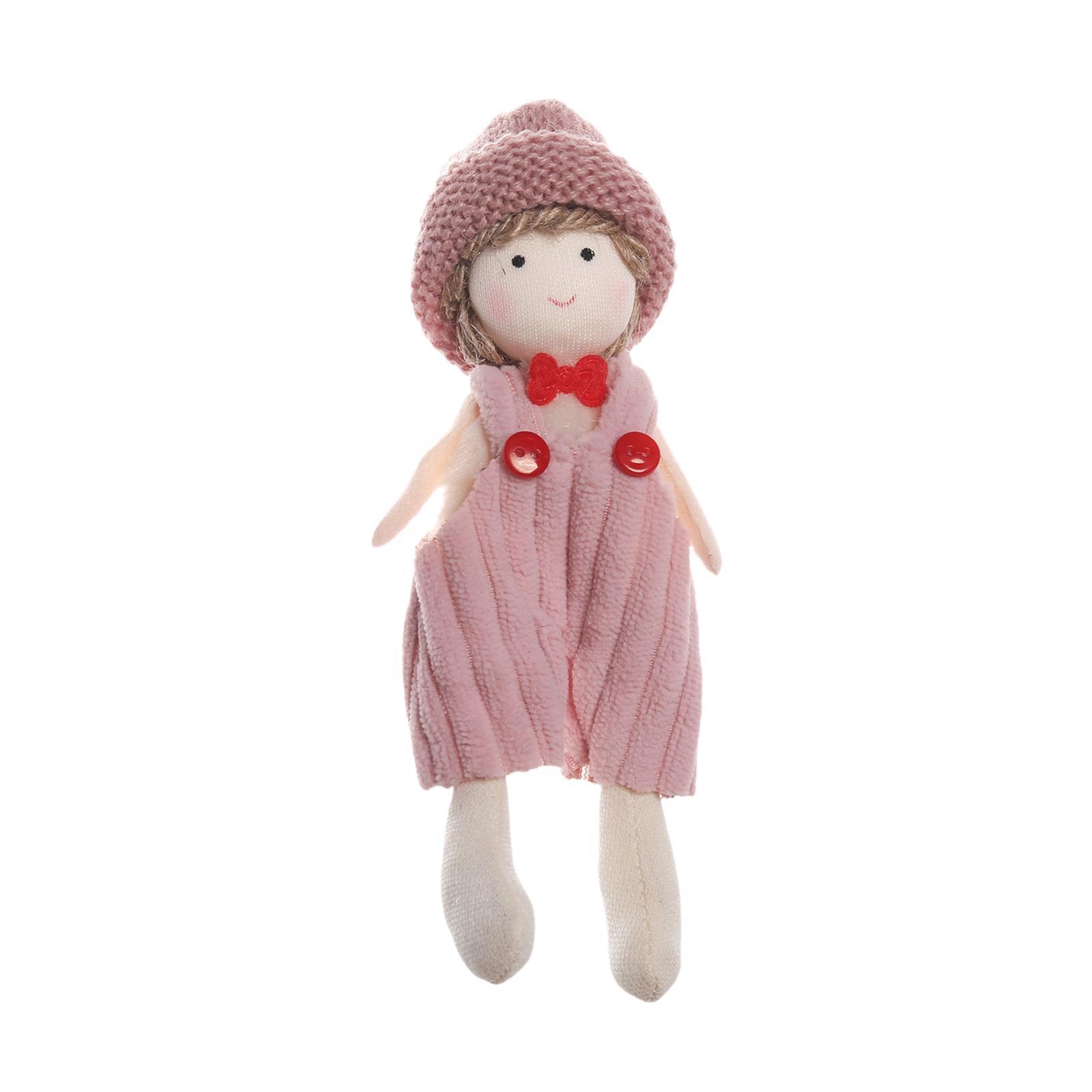 

Christmas Doll Pendant Christmas Tree Hanging Ornaments Craft Reusable Christmas рожевий