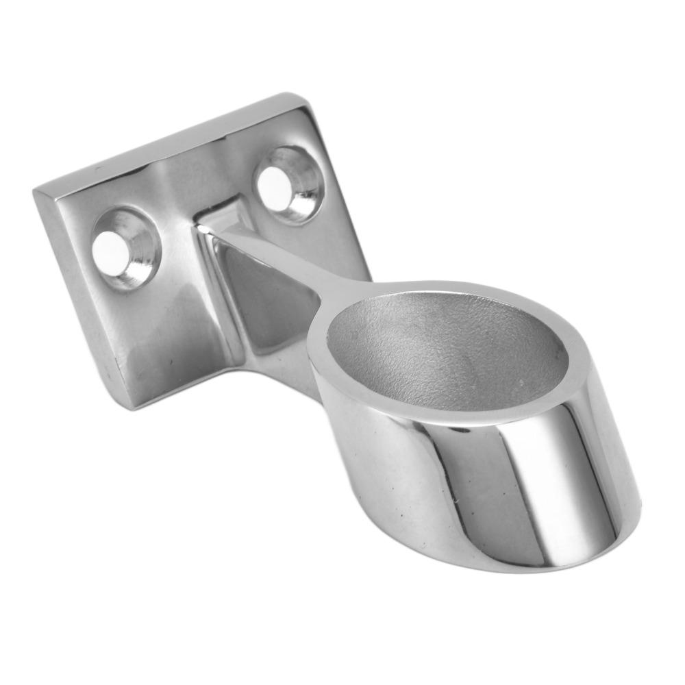 2 Pcs 1 Inch Boat Hand Rail Fitting Marine Stanchion Hardware for Marine Boat and Yacht