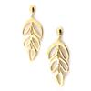 Les Trésors De Lily [K6648] - 'Choreography' Gold Earrings - 37x17 Mm