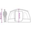 Tunnel Family Tent for 8 Persons Blue Waterproof