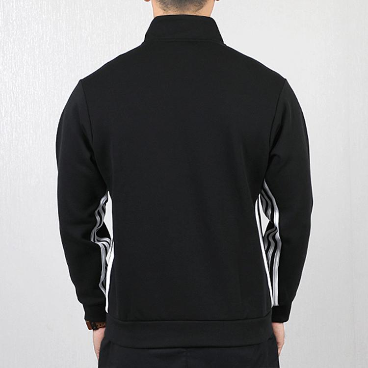 adidas M MH 3S Half-Zip Sports Jacket Men Jackets Black EB5280