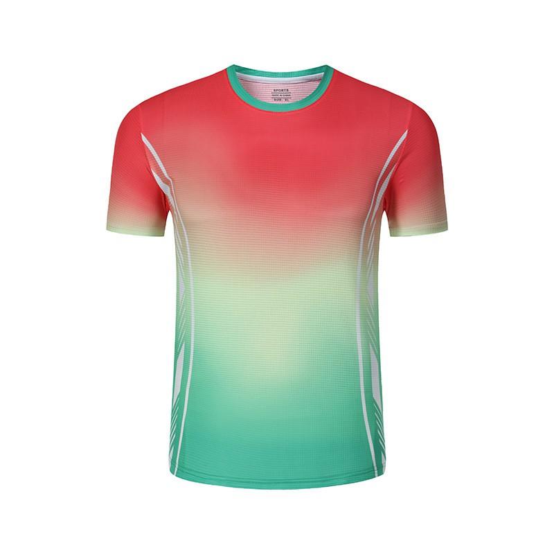Sports Quick-Dry Short Sleeve T-Shirt Badminton Tennis Ping Pong Unisex Athletic Top Team Games