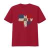 Love Dominican Republic Flag Heart Shaped Distressed Design 100 Cotton Unisexs T Shirt Vintage Unisex Stylish Slightly