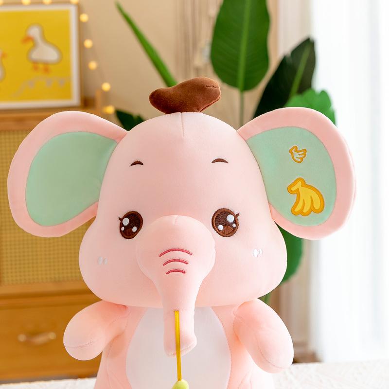 Cartoon Elephant Doll Cute Banana Elephant Plush Toy Children Comfort Pillow Activity Small Gift