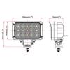 Lightronic Tractor Work Diffused Auxiliary Focal Fishing IP69 Suitable for and Other Work Vehicles 2-Pack Lights, 45W, 6000K, Ultra-Wide Angle, Lens,