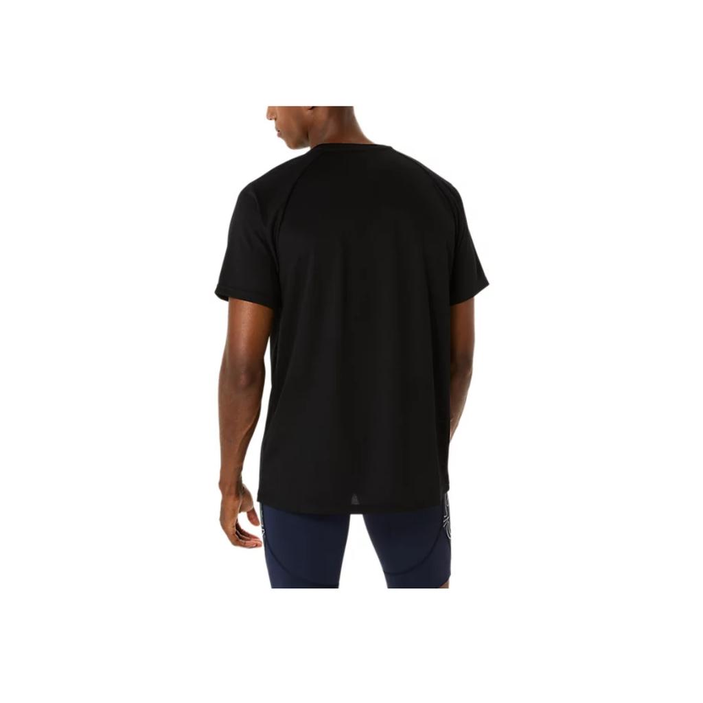 Asics Short Sleeve Logo Pattern Crew Neck T-Shirt Men Tops Black 2091A749-001