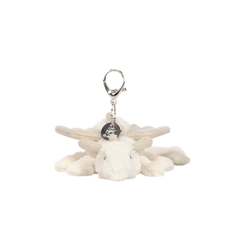 

JELLYCAT Серия мифических животных Снежный дракон Брелок-подвеска Мягкая игрушка 5 см высотой Box Not Included