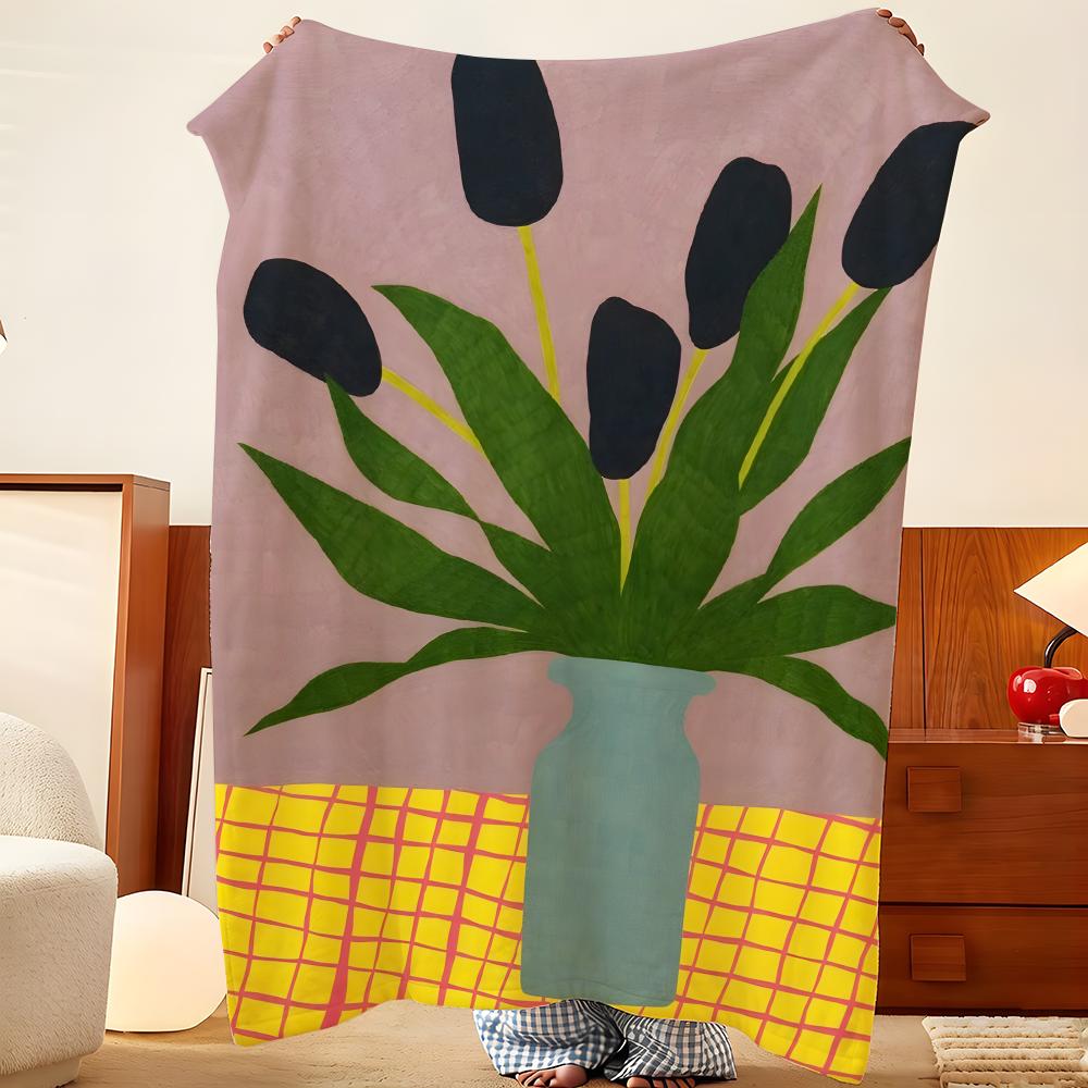 Artist S-Shotaro M-Murakami Throw Flannel Throw Blanket, Lightweight Cozy, Durable Washable Cute Cool