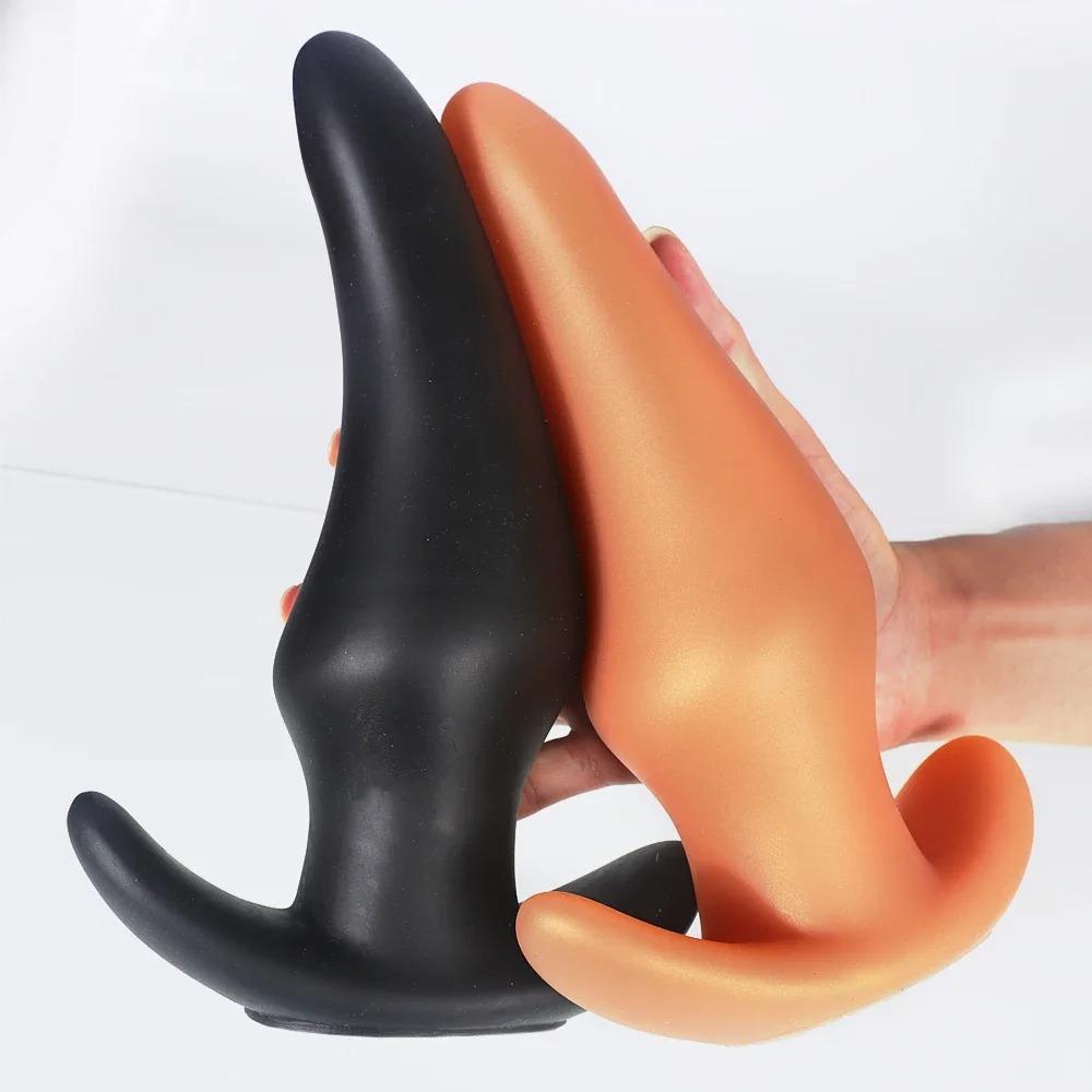 Ultra-Soft Body-Safe Liquid Silicone Anal Plug | Anti-Drop Design for Prostate Massage & Anal Training | Comfort Fit Large Size