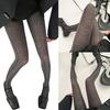 Women's High Waist Pantyhose Jacquard Braided Vertical Striped Pattern Tights Breathable Semi Opaque Stockings Leggings
