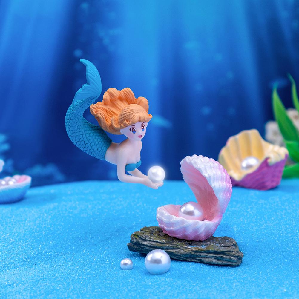 Floating Mermaid Ornament for Aquarium Magical Fish Tank Decor Vibrant Colors Unique Sculpture Aquarium Landscape Accessory
