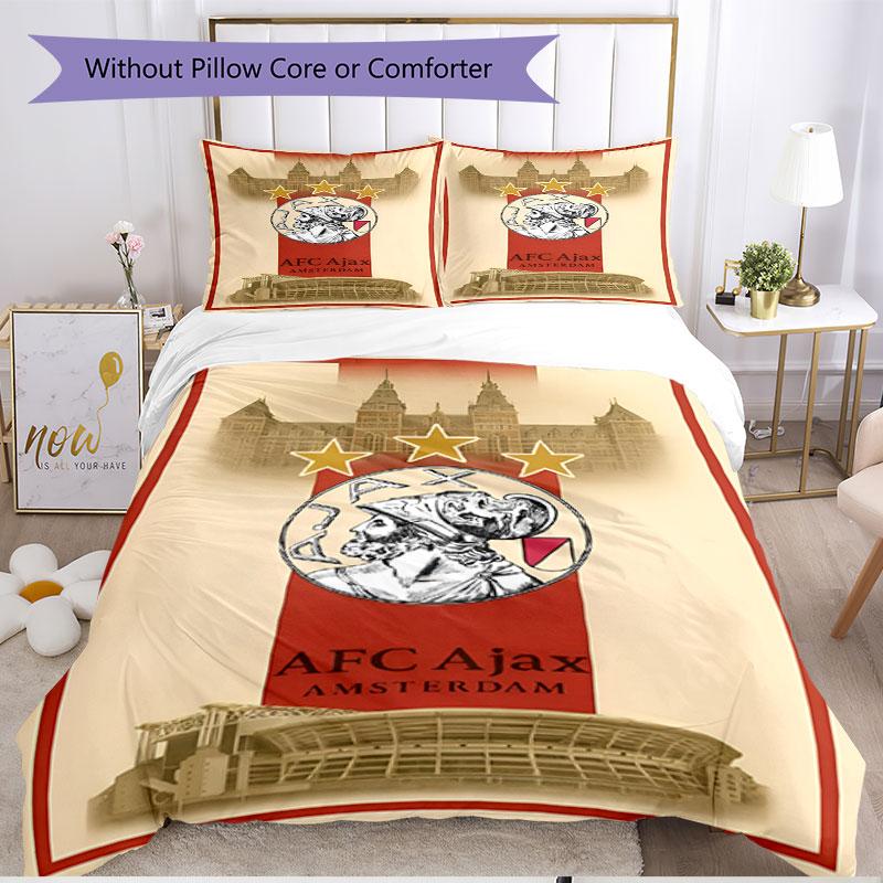 3-teiliges Bettbezug-Set (1 * Bettbezug + 2 * Kissenbezug, ohne Kern), Ajax Print Soft Ganzjahres-Bettwäsche-Set, Dekoration für Schlafzimmer zu Hause Geschenk