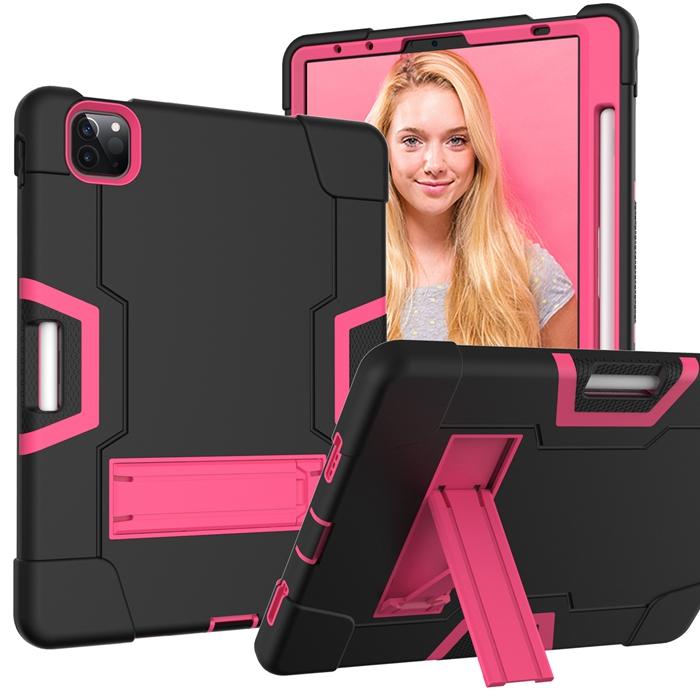 Defender Case for iPad Pro 11 Inch 2018 /2020 /2021 Heavy Duty Shockproof Rugged Armor Tablet Cover + Pencil Holder Kickstand